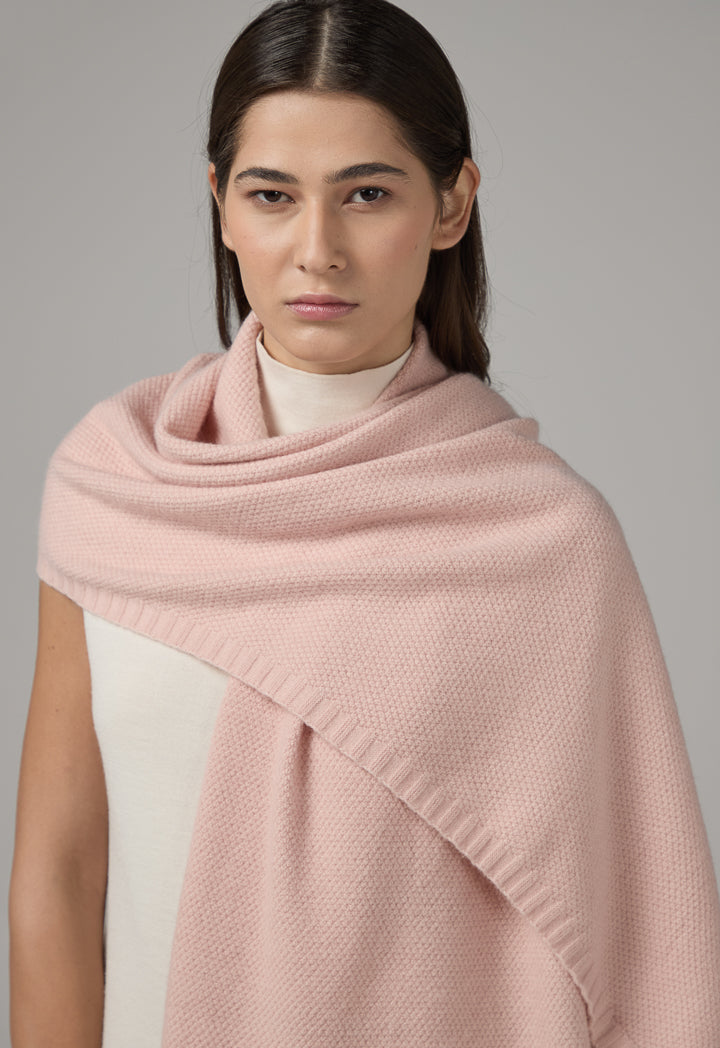 Choice Textured Woven Winter Scarf Pink