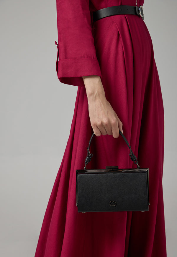 Choice Pu Leather Long Clutch Black