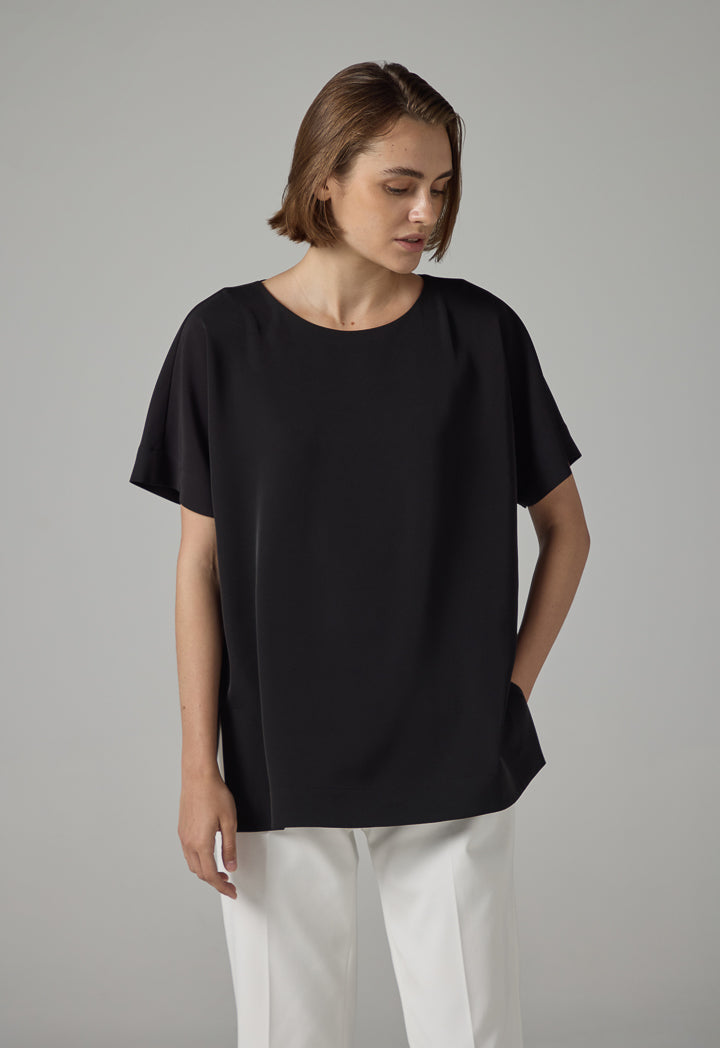 Choice Short Sleeve Basic T-Shirt Black