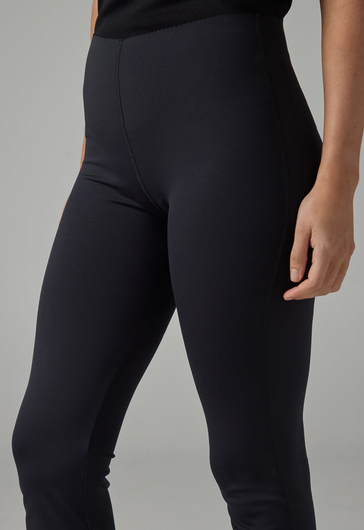 Choice Solid High Waist Leggings Black