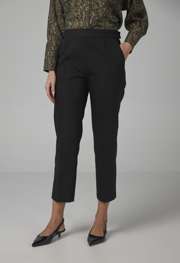 Choice Solid Straight Leg Trouser Black