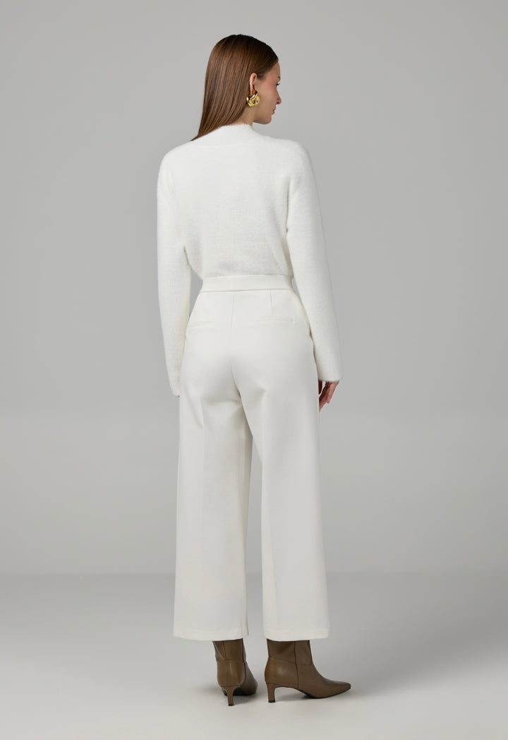 Choice Long Sleeve Knitted Basic Blouse Sand