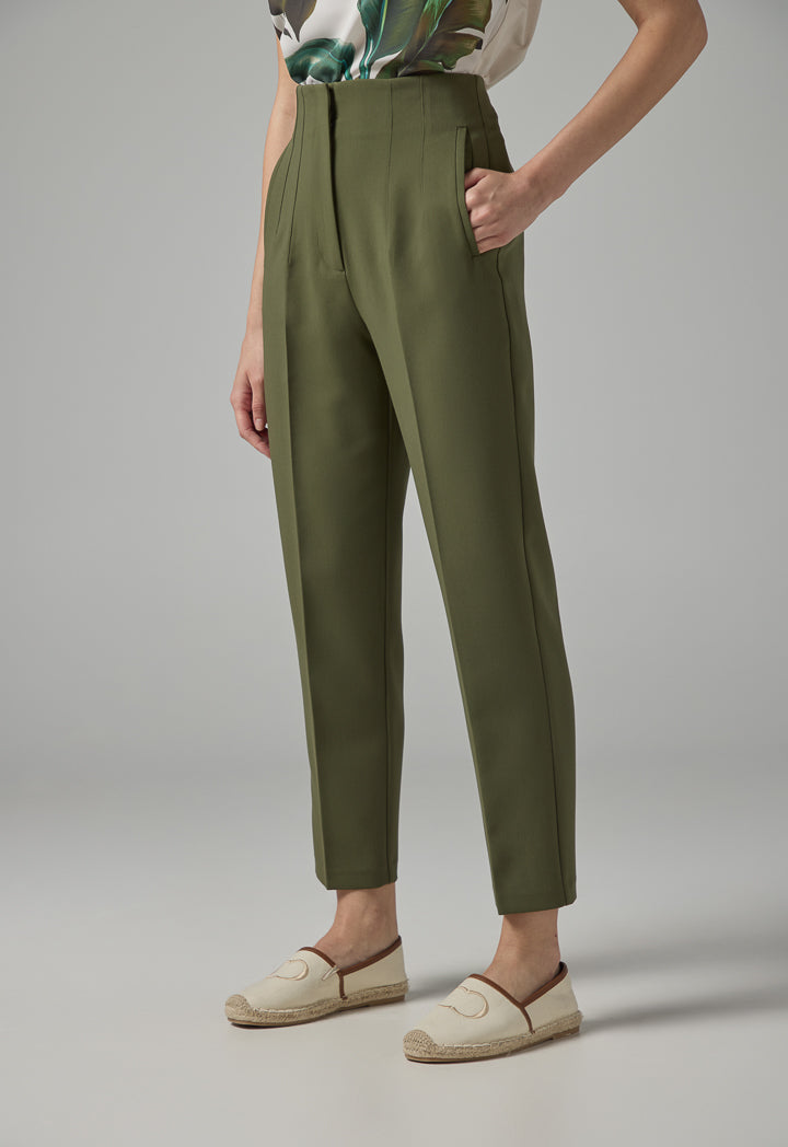 Choice Basic Straight Cut Trousers Khaki