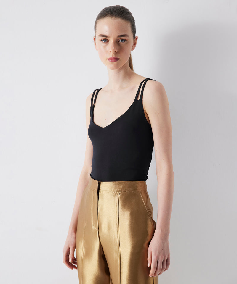 Ipekyol Double Hanger Basic Combed Cotton Black