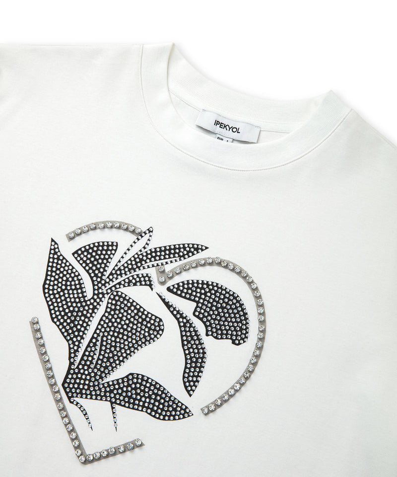 Ipekyol Hotfix And Stone Printed T-Shirt White