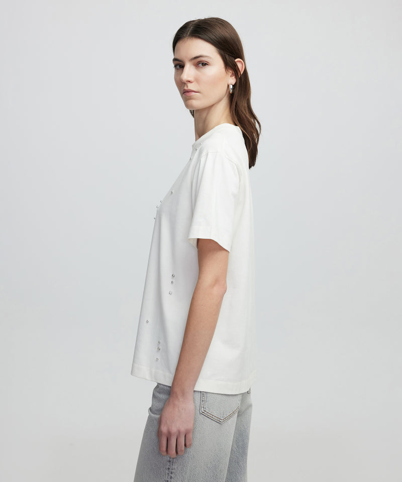 Ipekyol Embroidered T-Shirt Ecru