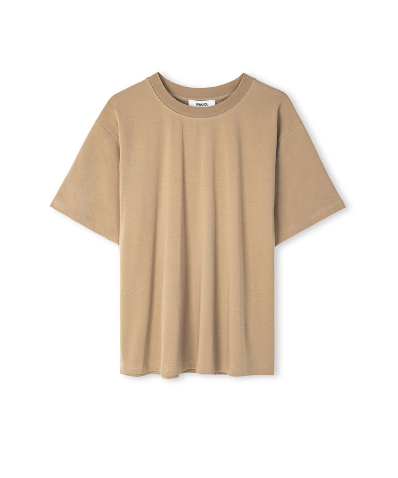 Ipekyol Basic Crew Neck T-Shirt Natural