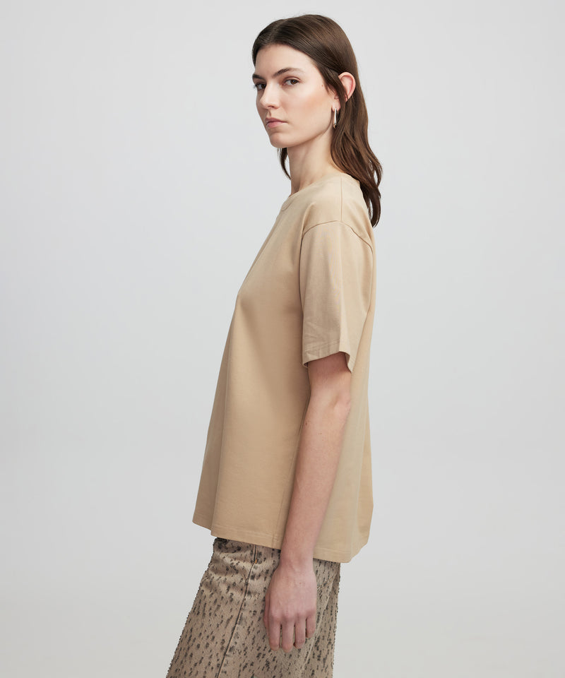 Ipekyol Basic Crew Neck T-Shirt Natural