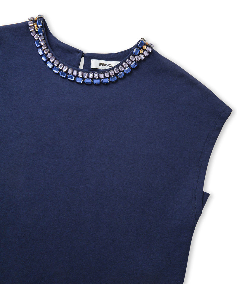 Ipekyol T-Shirt With Contrast Accessories Navy