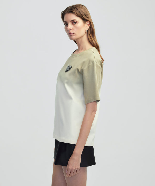 Ipekyol Heart Applique T-Shirt Natural