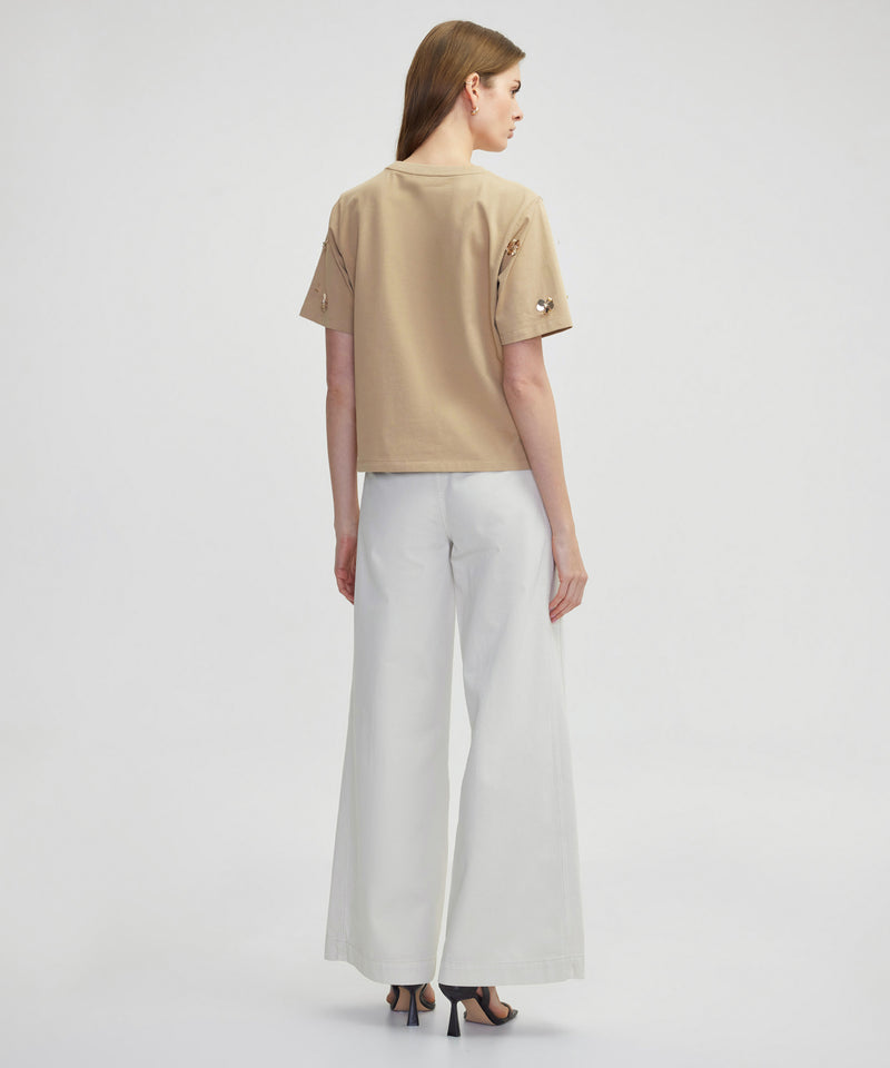 Ipekyol Sequined T-Shirt Natural