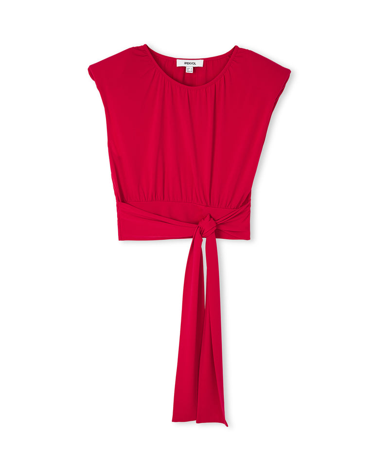 Ipekyol Tie Waist T-Shirt Cherry