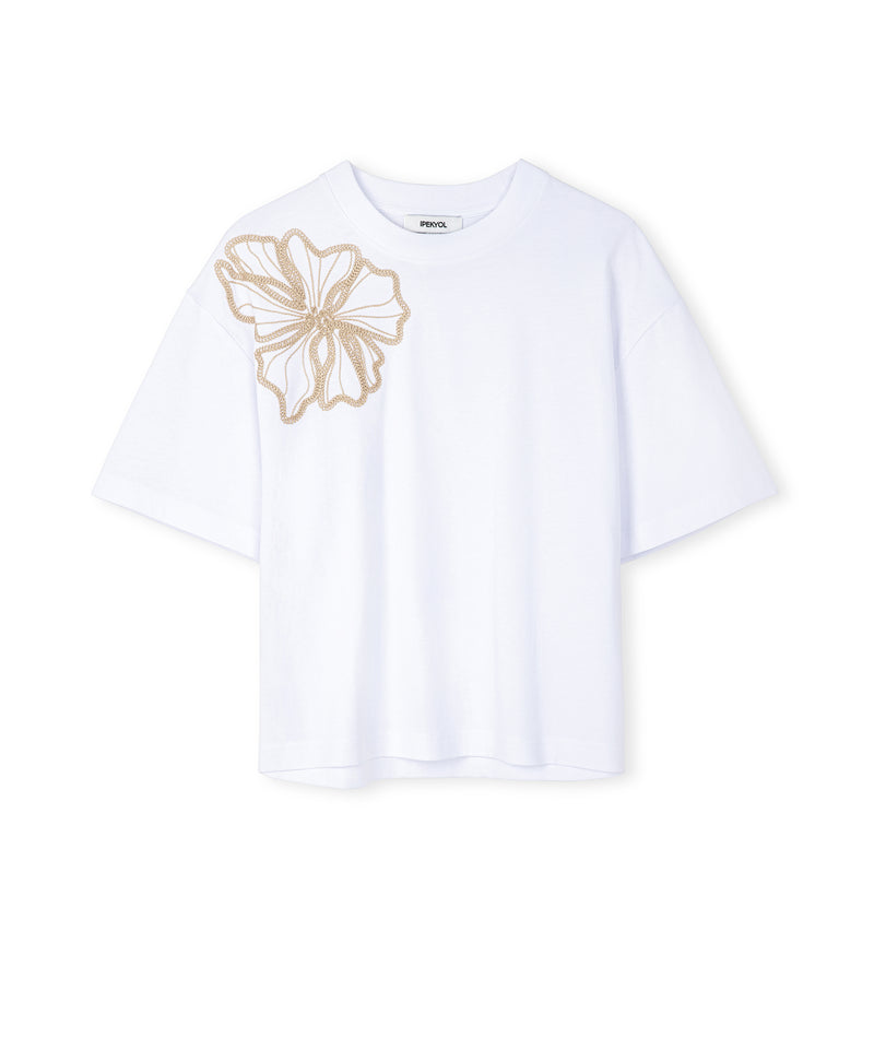 Ipekyol Floral Embroidery T-Shirt White