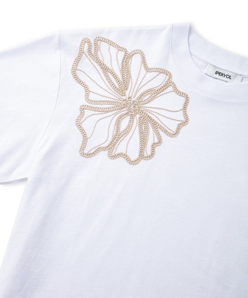 Ipekyol Floral Embroidery T-Shirt White