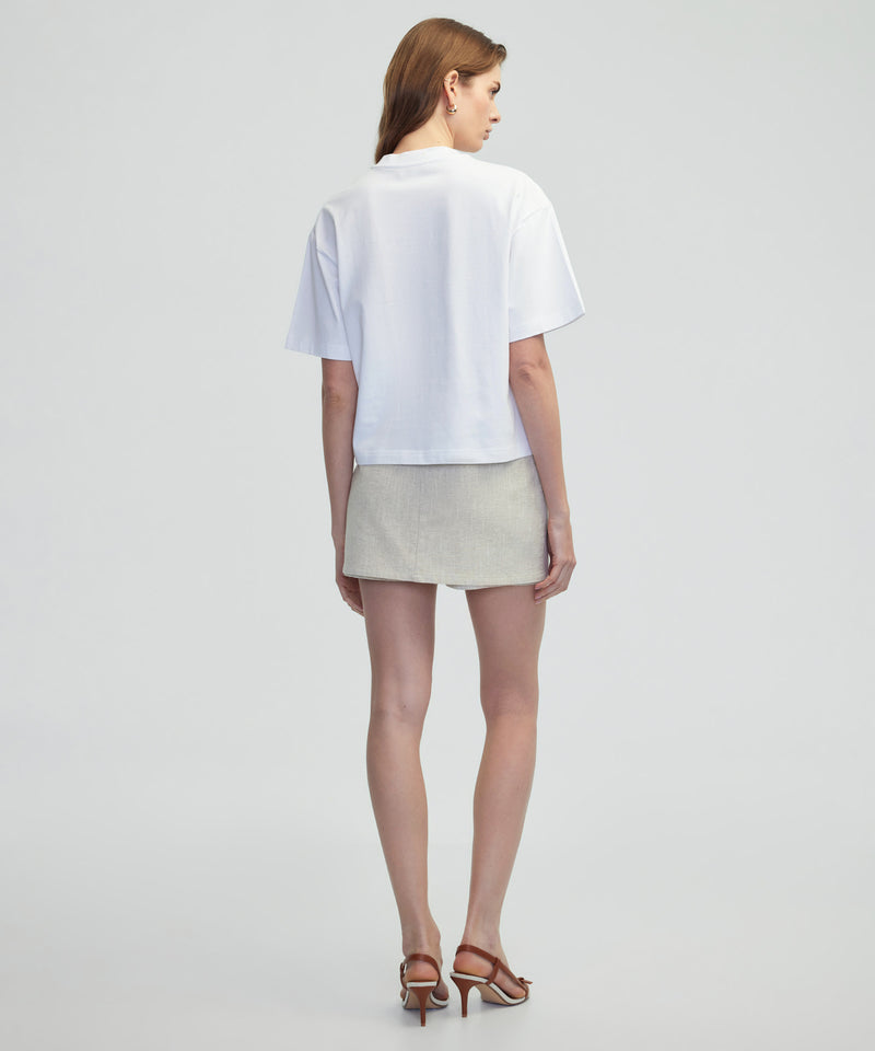 Ipekyol Floral Embroidery T-Shirt White