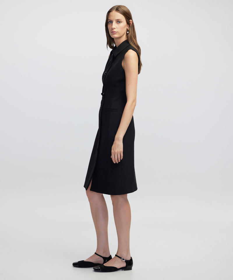 Ipekyol Asymmetric Midi Dress Black