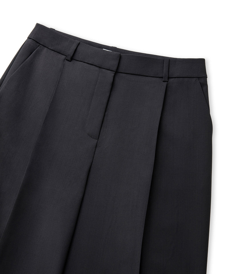 Ipekyol Pleated Wool Trousers Black