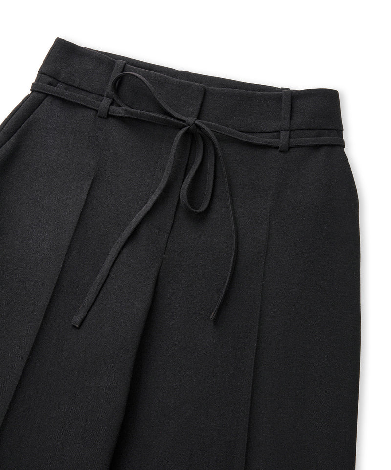 Ipekyol Tie Waist Wide Leg Fit Trousers  Black