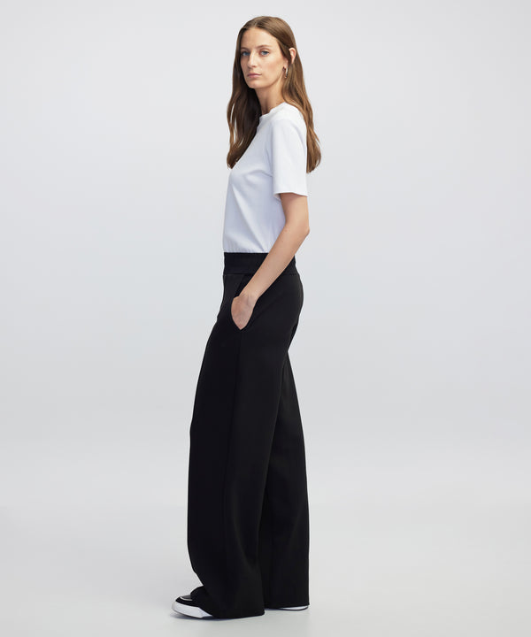 Ipekyol Elastic Waist Wide-Leg Trousers Black