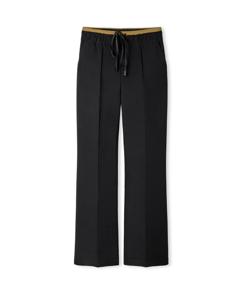 Ipekyol Contrast Waist Trousers Black
