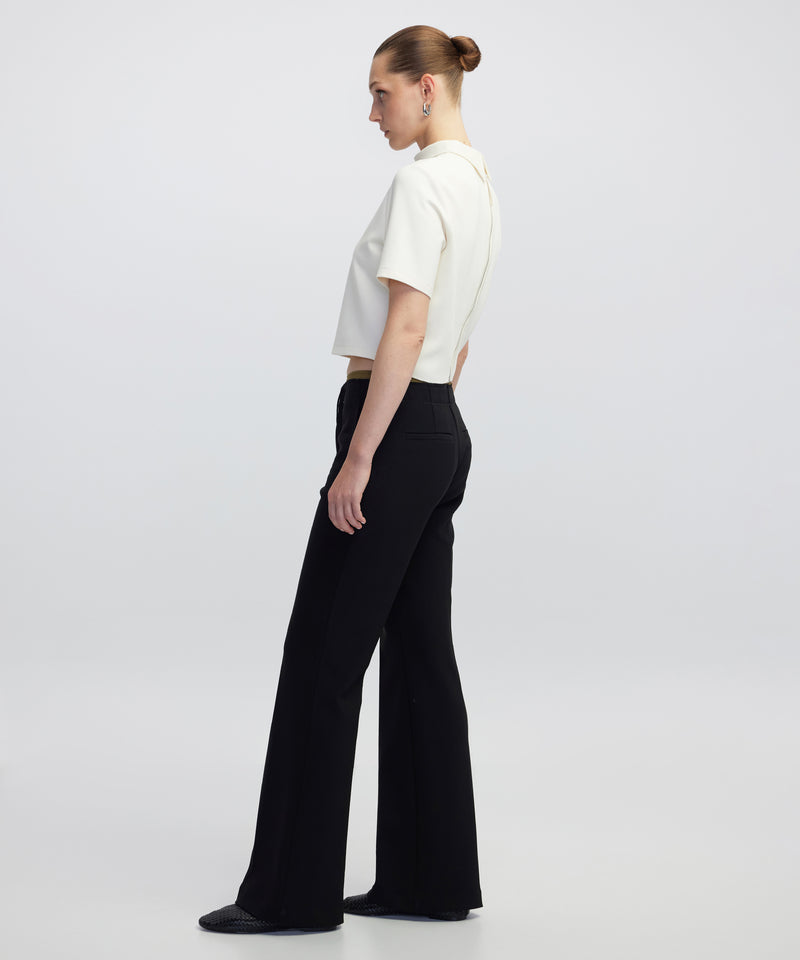 Ipekyol Contrast Waist Trousers Black