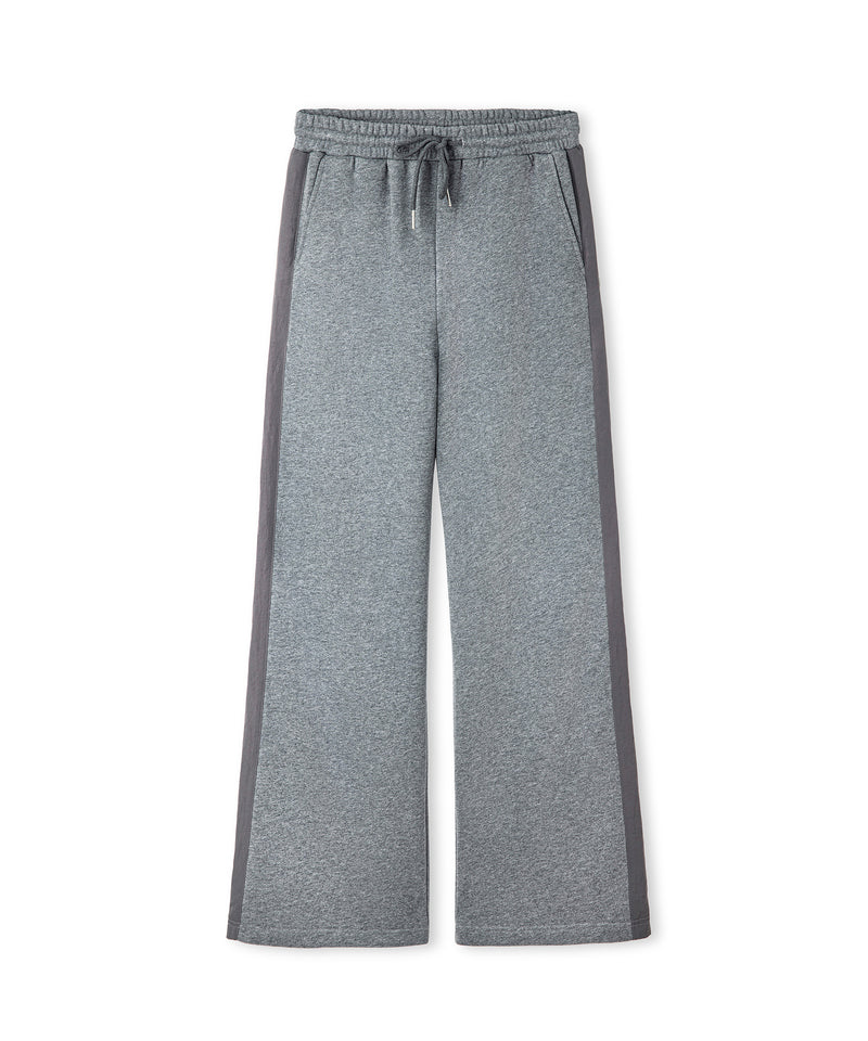 Ipekyol Color-Block Wide-Leg Trousers Grey Melange