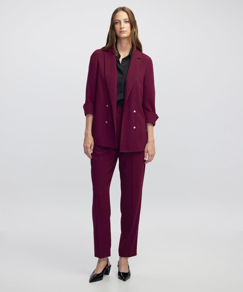 Ipekyol Elastic Waist Carrot Trousers Bordoux