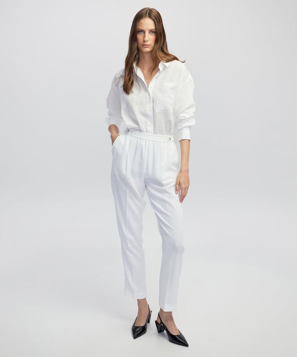 Ipekyol Elastic Waist Carrot Trousers Oil