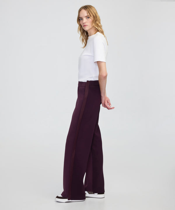 Ipekyol Color-Block Wide-Leg Trousers Bordoux
