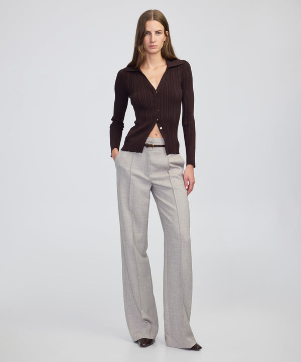 Ipekyol Belted Wide-Leg Trousers Light Beige