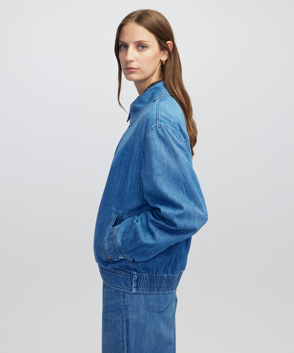 Ipekyol Zip-Front Denim Jacket Indigo