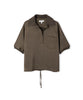 Ipekyol Knitwear Mix Polo Collar Blouse Khaki
