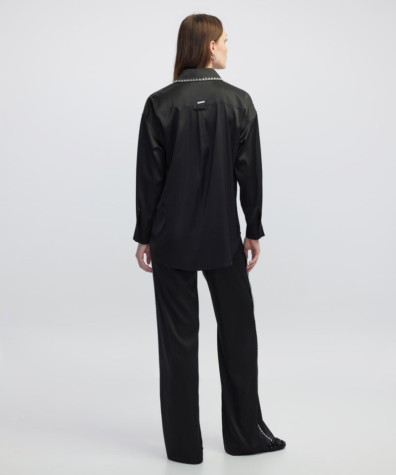 Ipekyol Strass-Trim Blouse Black