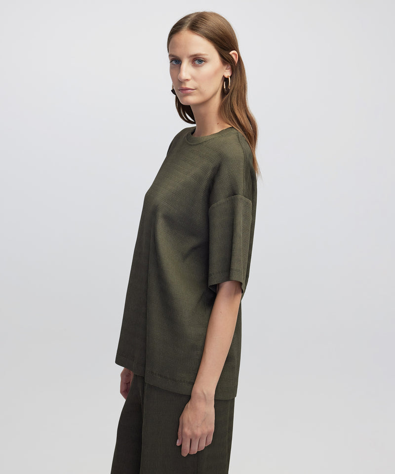 Ipekyol Textured Blouse Khaki