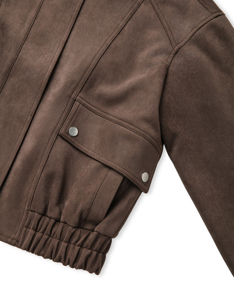 Ipekyol Suede-Effect Coat Brown