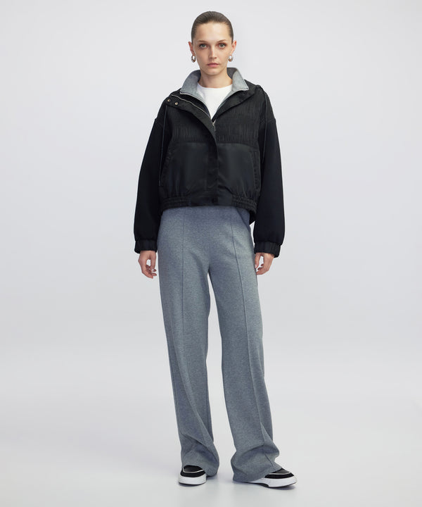 Ipekyol Mixed Media Coat Black