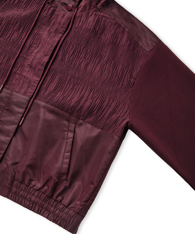 Ipekyol Mixed Media Coat Bordoux