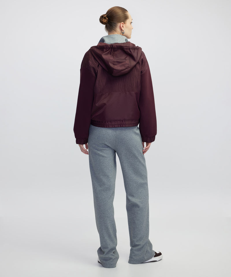 Ipekyol Mixed Media Coat Bordoux