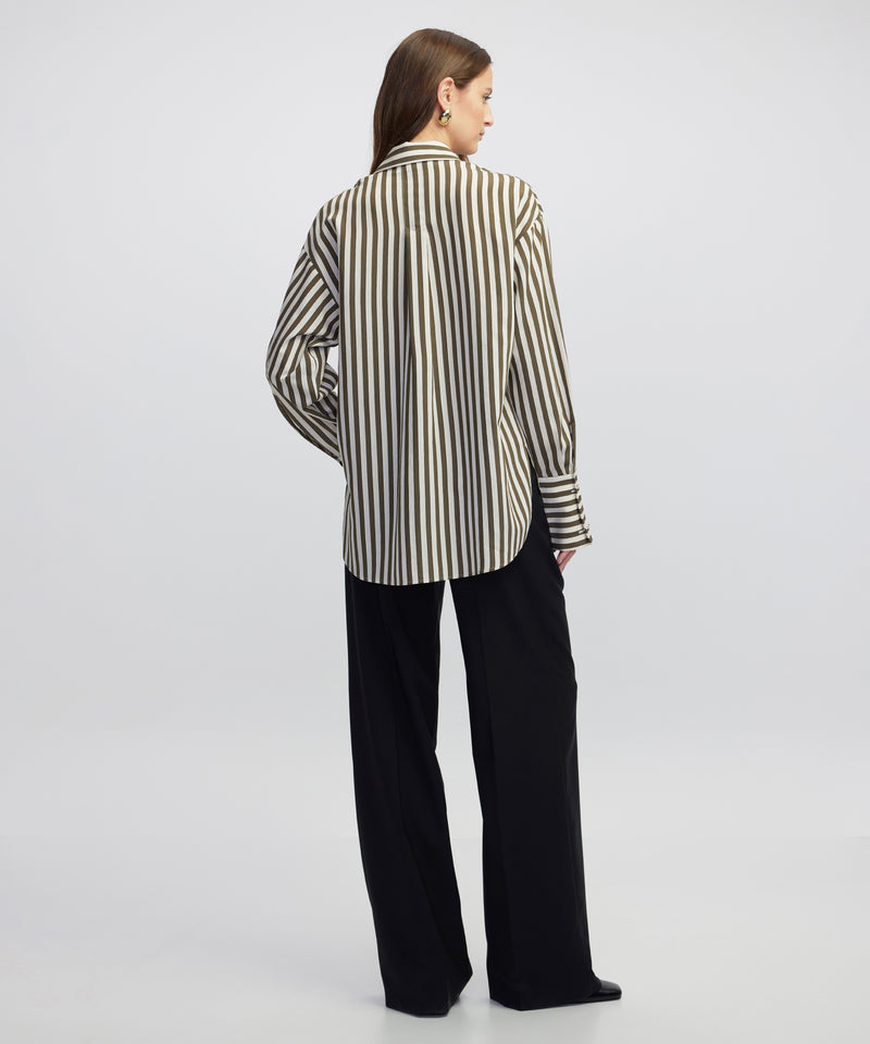 Ipekyol Stripe Shirt Light Khaki