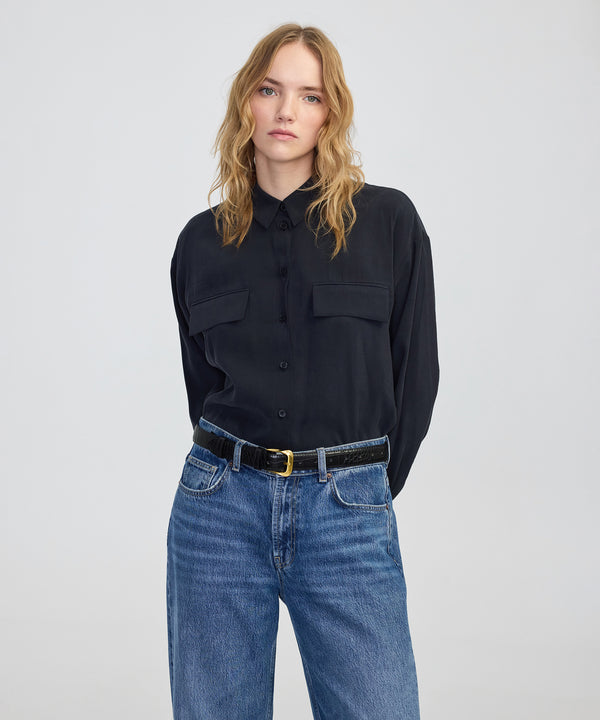 Ipekyol Flap Pocket Shirt Black