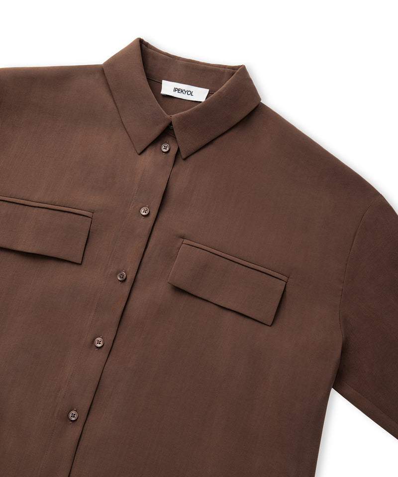 Ipekyol Flap Pocket Shirt Brown