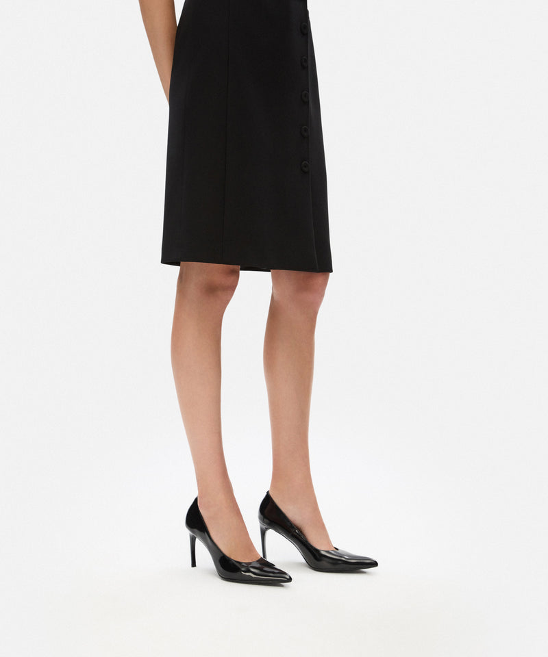 Ipekyol Leather-Effect Heels Black