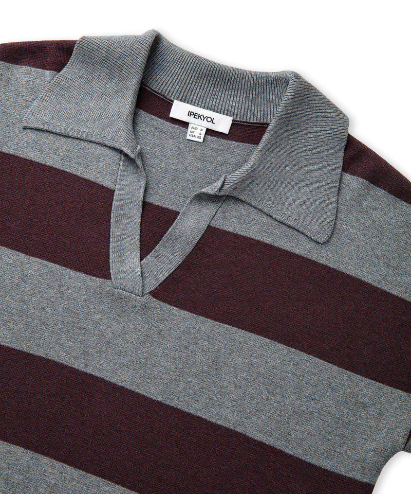 Ipekyol Color-Block Knit Sweater Grey