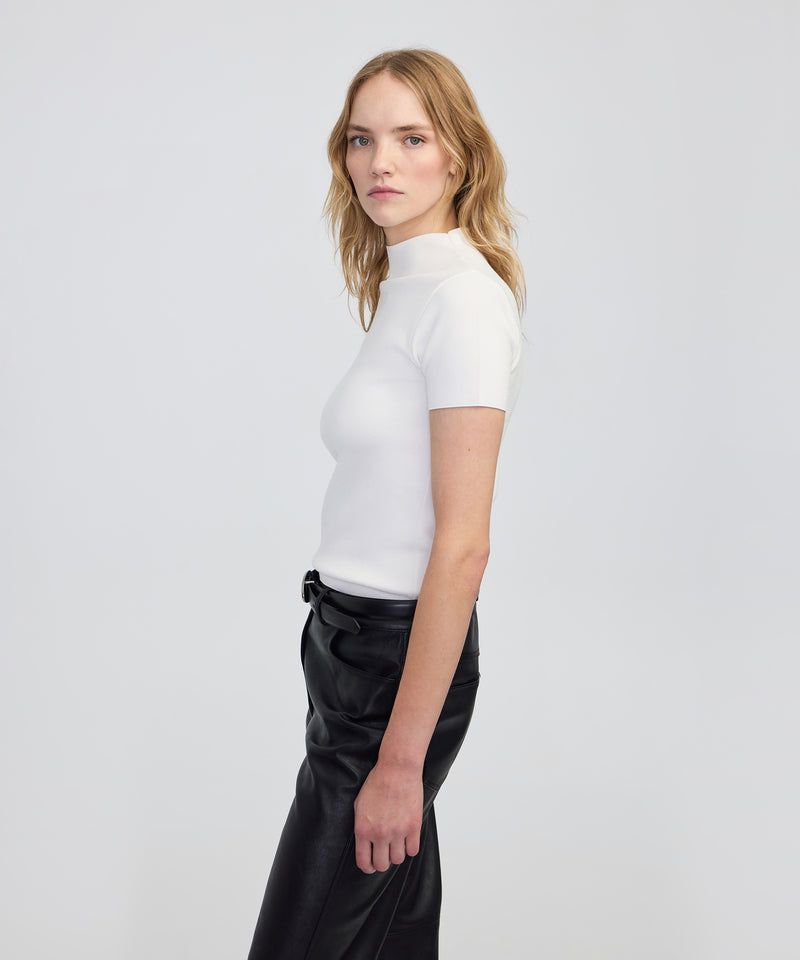 Ipekyol High-Neck Knit Top Ecru