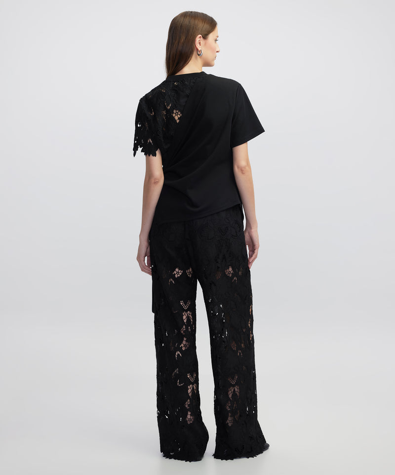 Ipekyol Mixed Asymmetric T-Shirt  Black