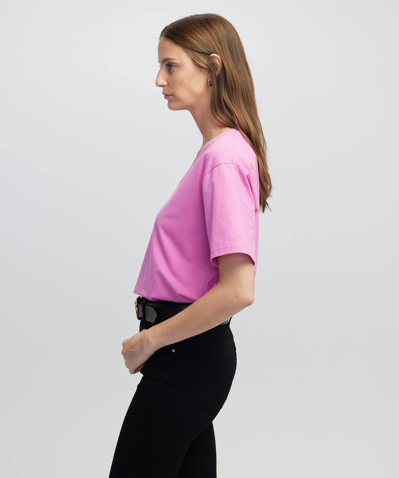 Ipekyol V-Neck T-Shirt Fuchsia