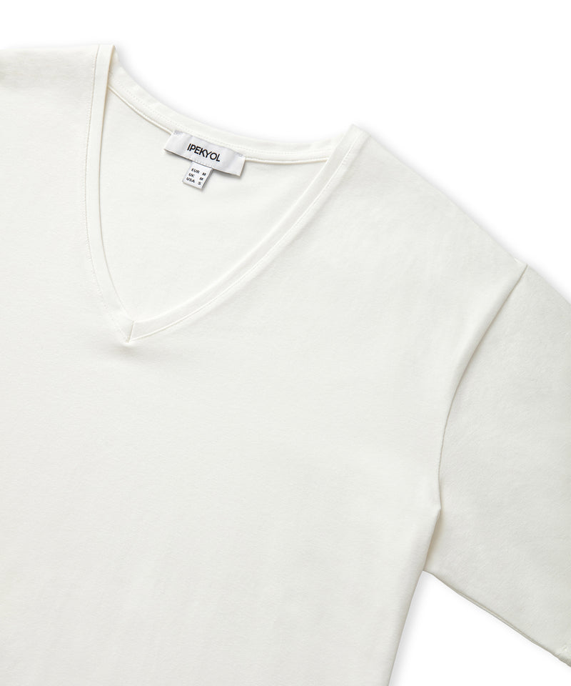 Ipekyol V-Neck T-Shirt Ecru