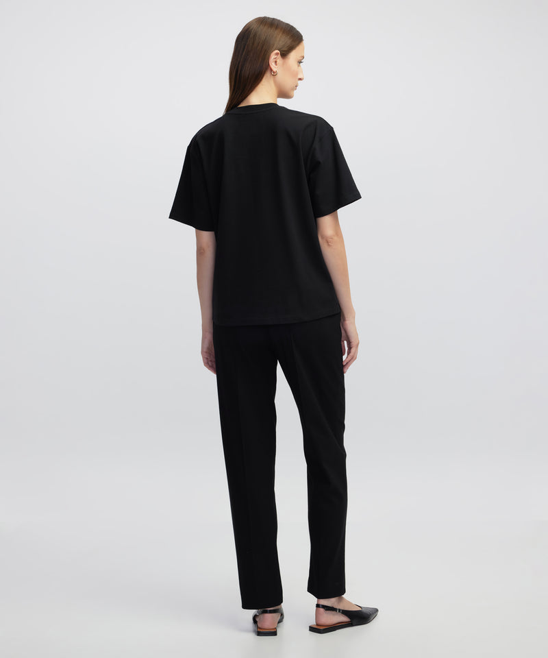 Ipekyol Crew Neck Basic T-Shirt Black