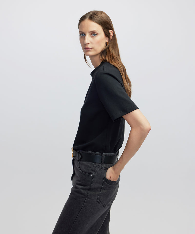 Ipekyol Relaxed Fit Basic T-Shirt Black