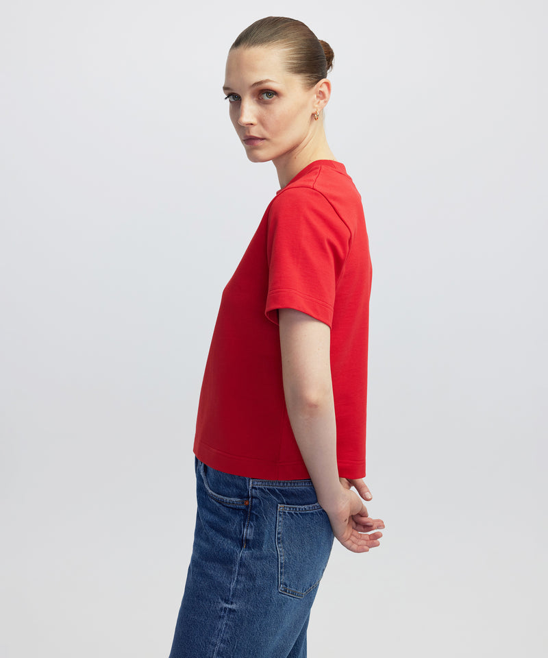 Ipekyol Basic Slim Fit T-Shirt Red